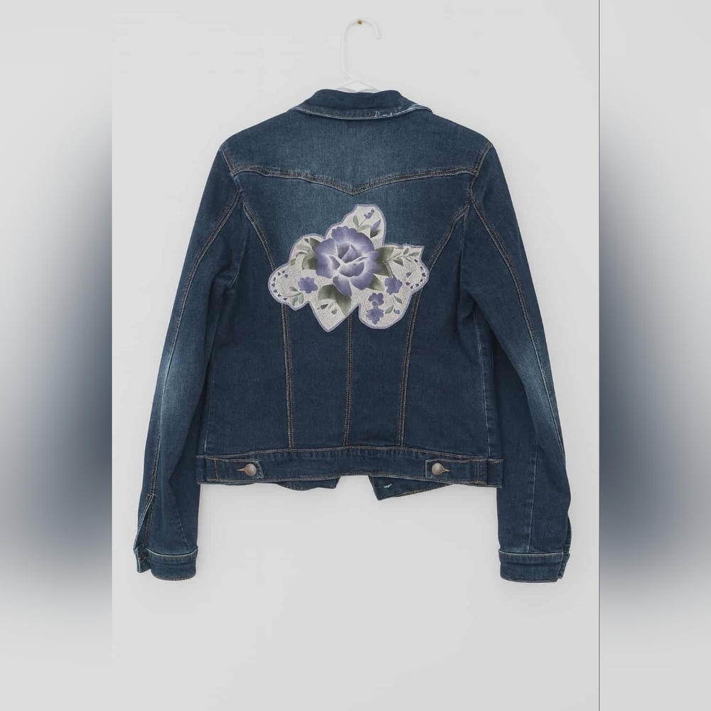 Handmade Upcycled Jean Jacket - One Of A Kind
